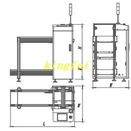 SMT Line อัตโนมัติ PCB Magazine Unloader PCB Loader และ Unloader