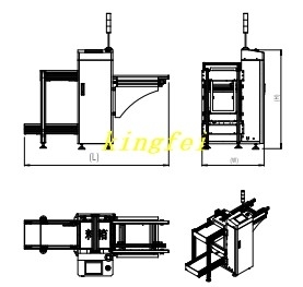 SMT Line Machine เครื่องเก็บแผ่นแบบอัตโนมัติเต็ม SMT Loader Unloader