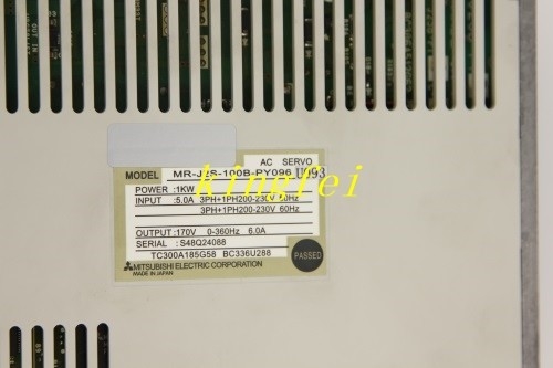 JUKI PN 40026788 FX1R YA Driver MR-J2S-100B-PY096 JUKI FX1R เครื่องสํารองเครื่อง