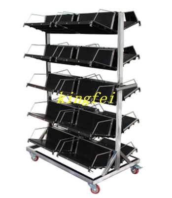 แอนติสแตติกแขวนกระเป๋ารถ PCB Board แอนติสแตติกแขวนกระเป๋ารถ SMT แผงวงจรการ์ด Turnover Car