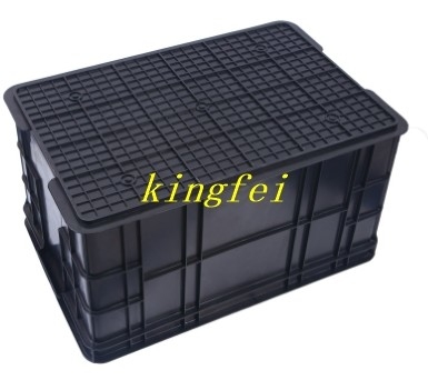 EU Logistics Container Anti Static Turnover Box วิศวกรรมระบบที่ต่อต้านสติก